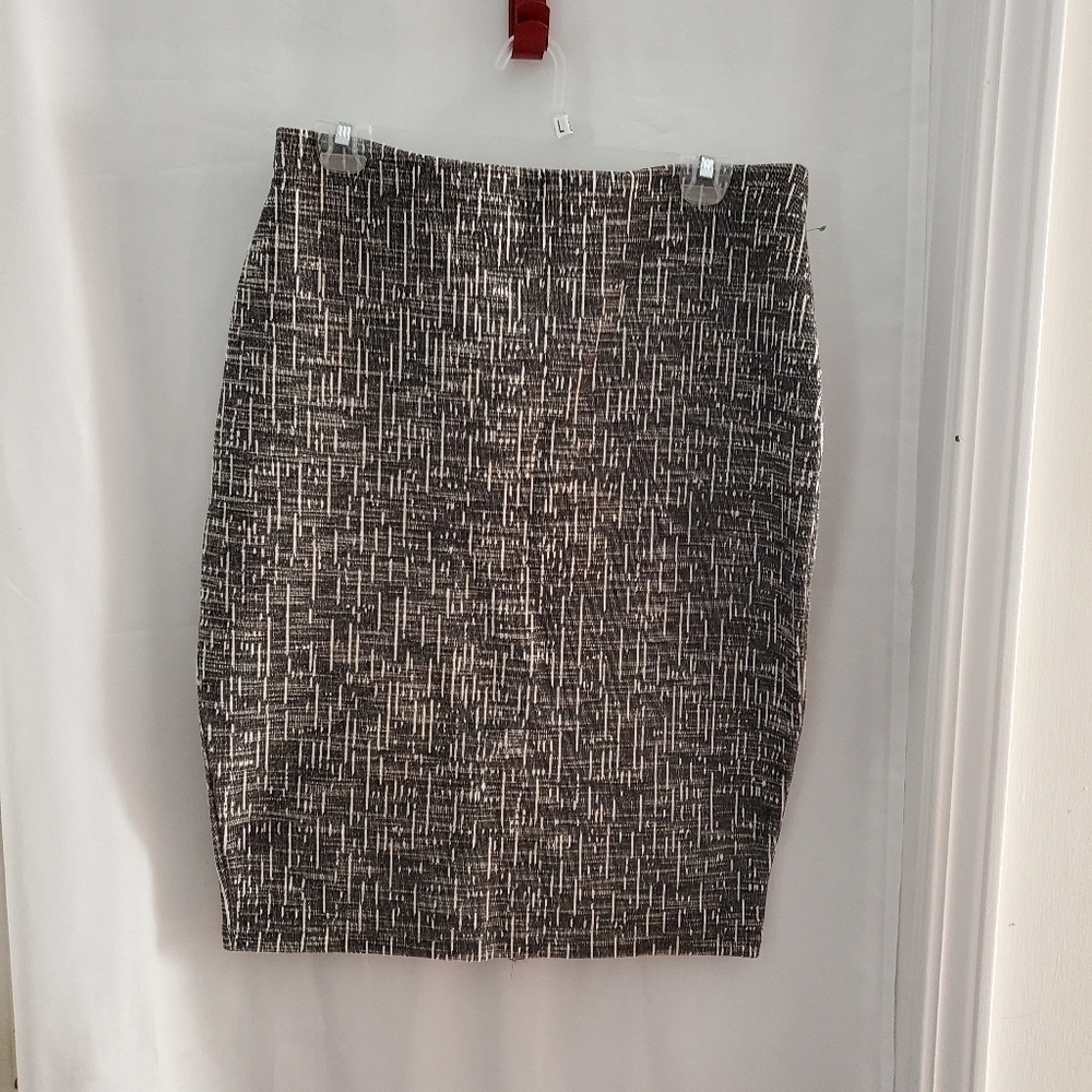 M&S Collection A Line Stripes Gray Pencil skirt Size 10